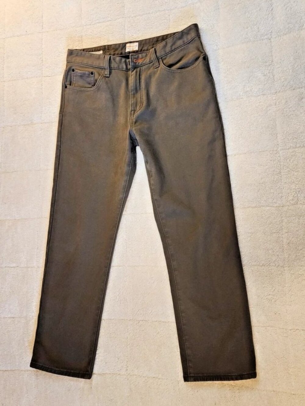 Weatherproof Vintage Men's Gray Pants 34x30 Regular Fit Casual Straight Leg